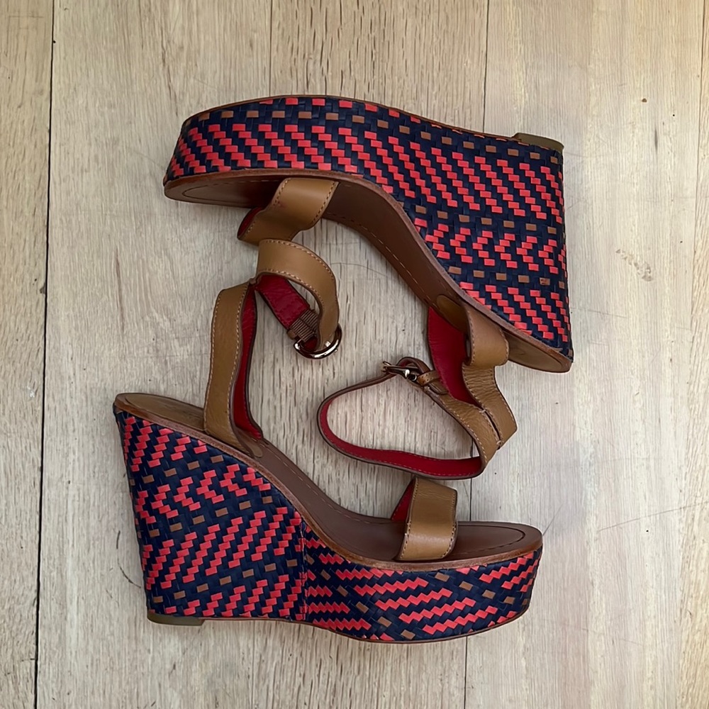 Coach Woven Wedge Sandals - 8.5